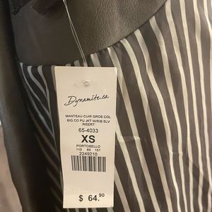 Charchol brown tinge faux leather jacket